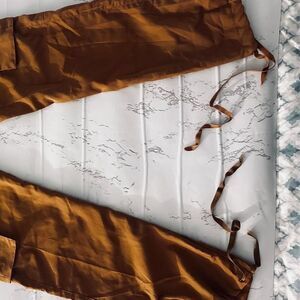 No-brand Women's Brown and Orange Trousers